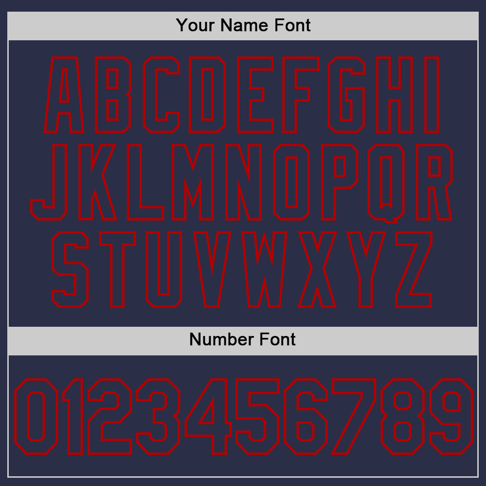 Custom Navy Red Authentic Throwback Baseball Jersey - Sky-Custom