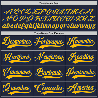 Custom Navy Gold-Royal Hockey Jersey - Sky-Custom