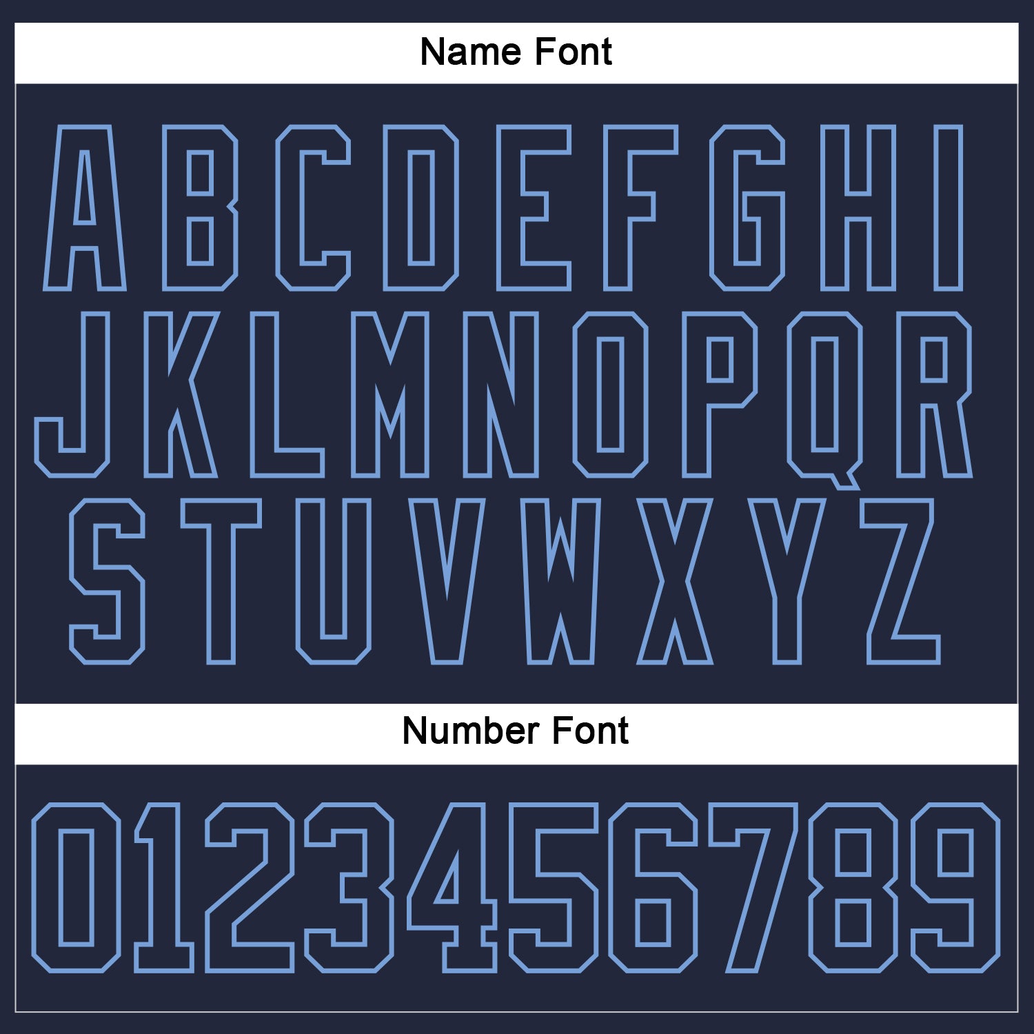 Custom Navy Light Blue Hockey Jersey - Sky-Custom