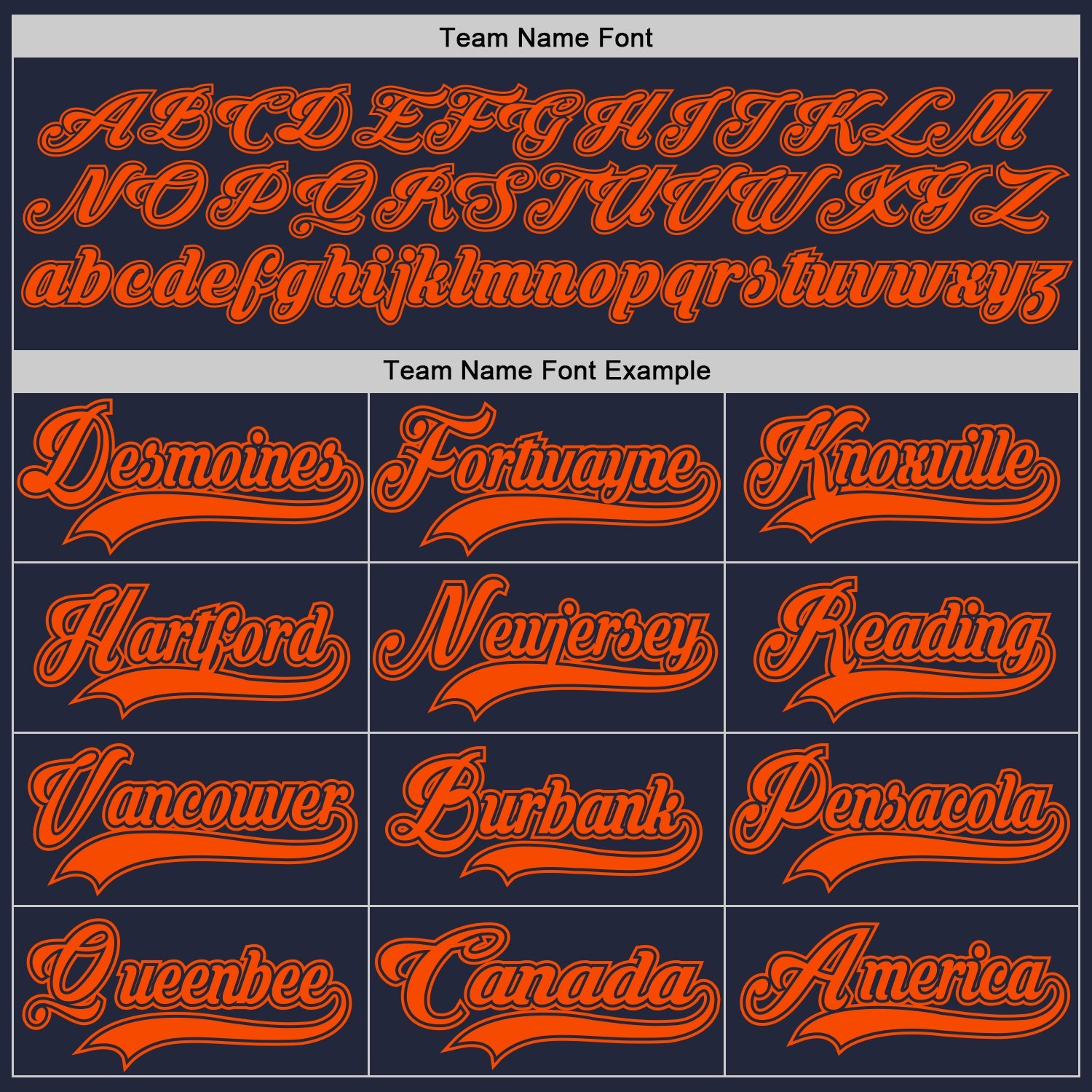 Custom Navy Orange Hockey Jersey - Sky-Custom