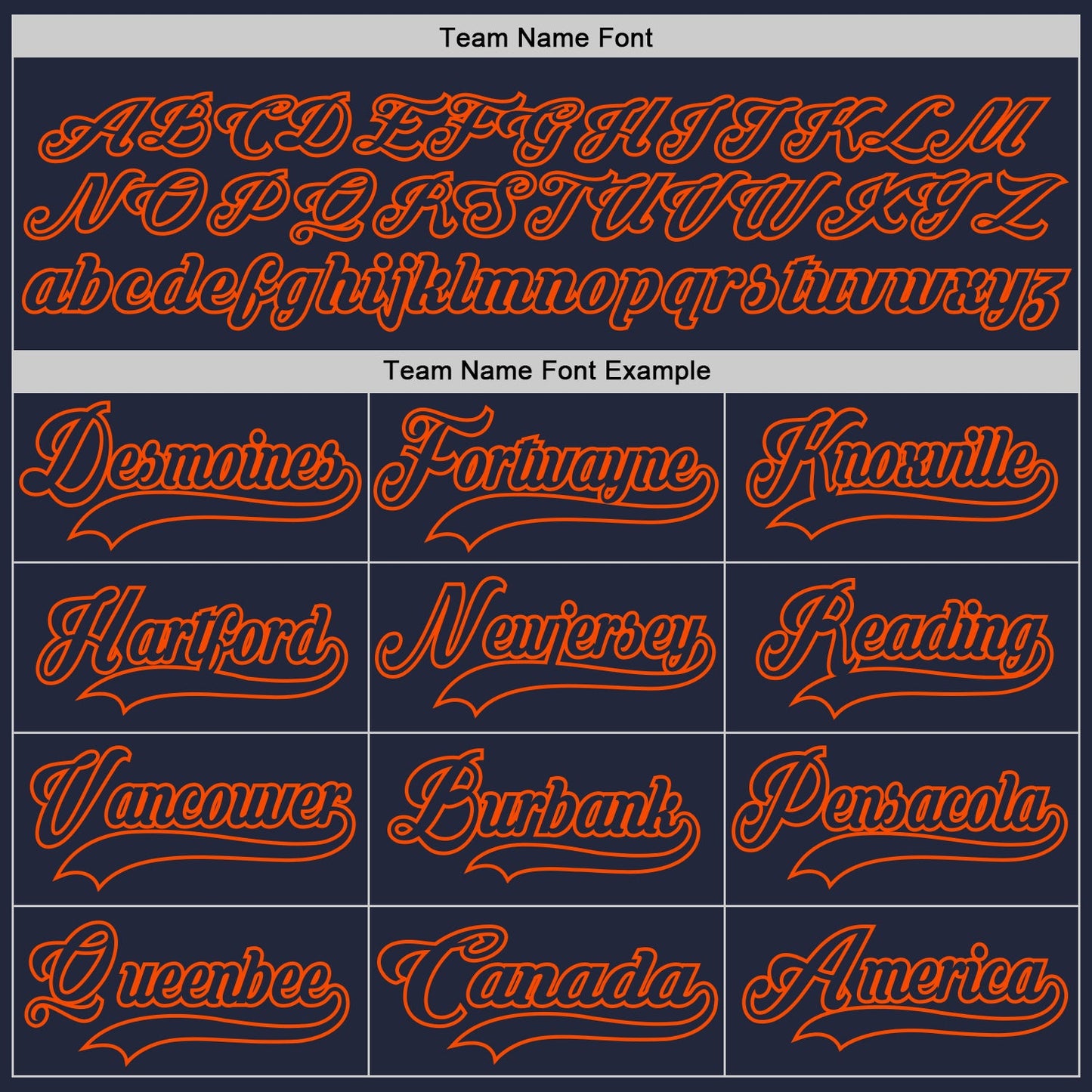 Custom Navy Orange Hockey Jersey - Sky-Custom