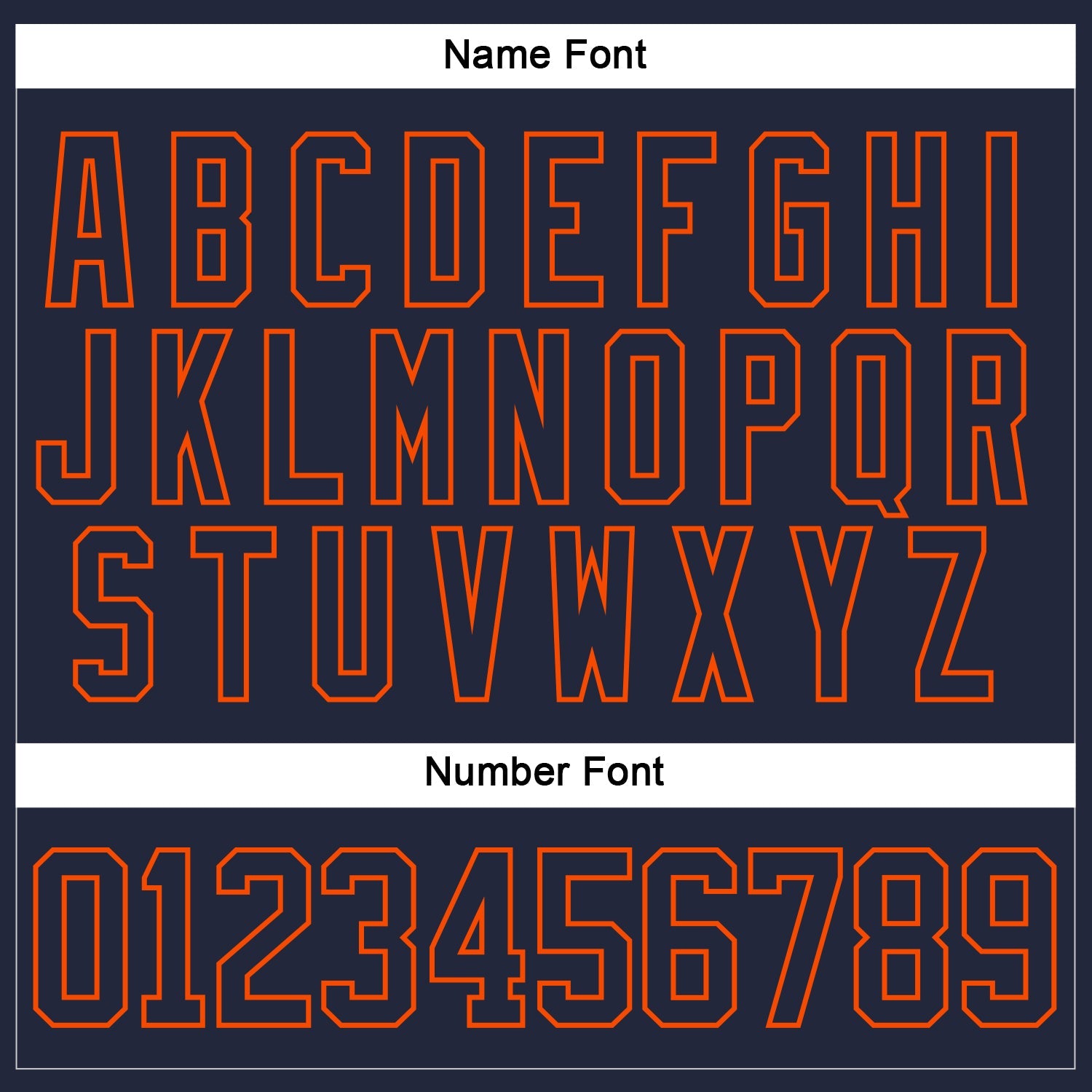 Custom Navy Orange Hockey Jersey - Sky-Custom