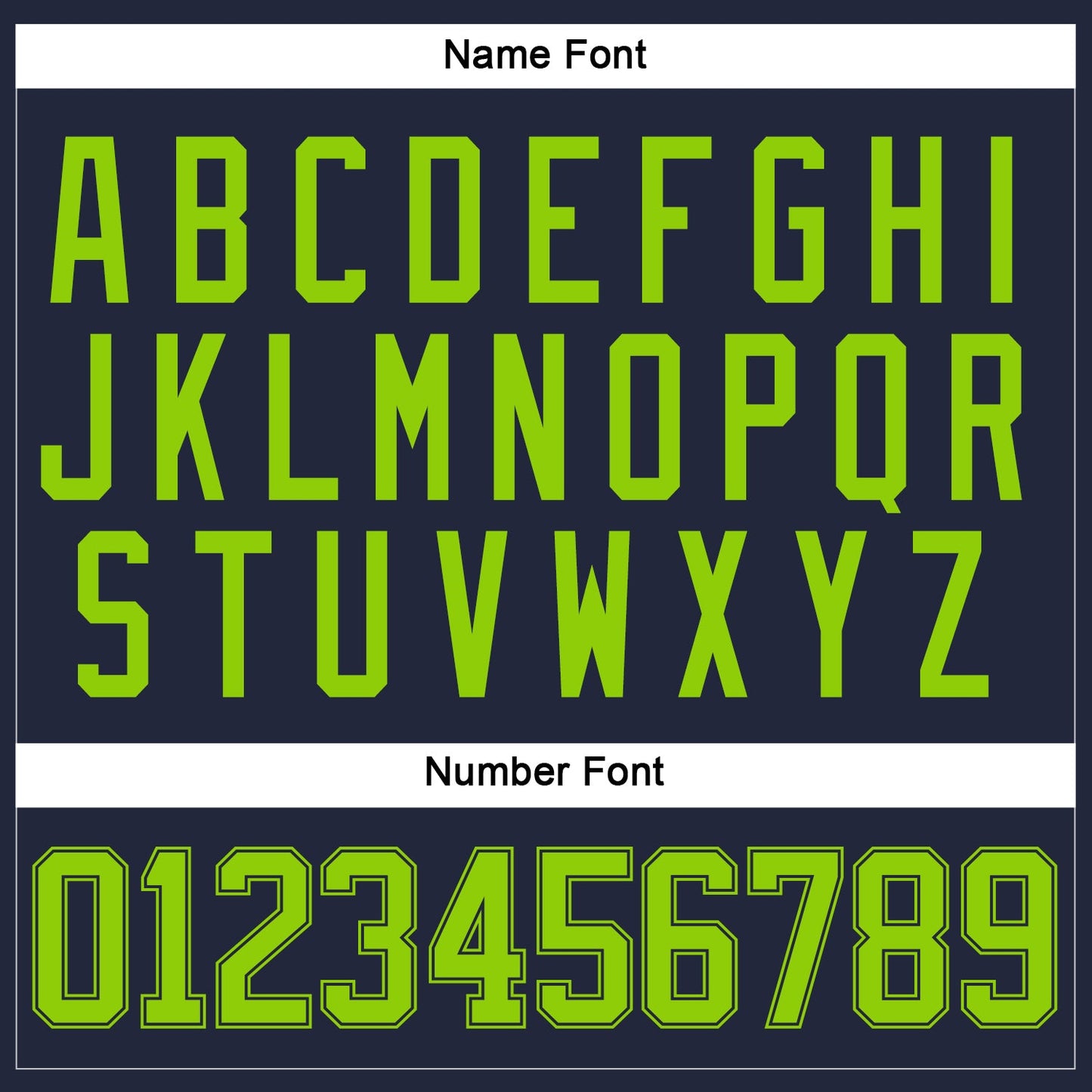 Custom Navy Neon Green Hockey Jersey - Sky-Custom