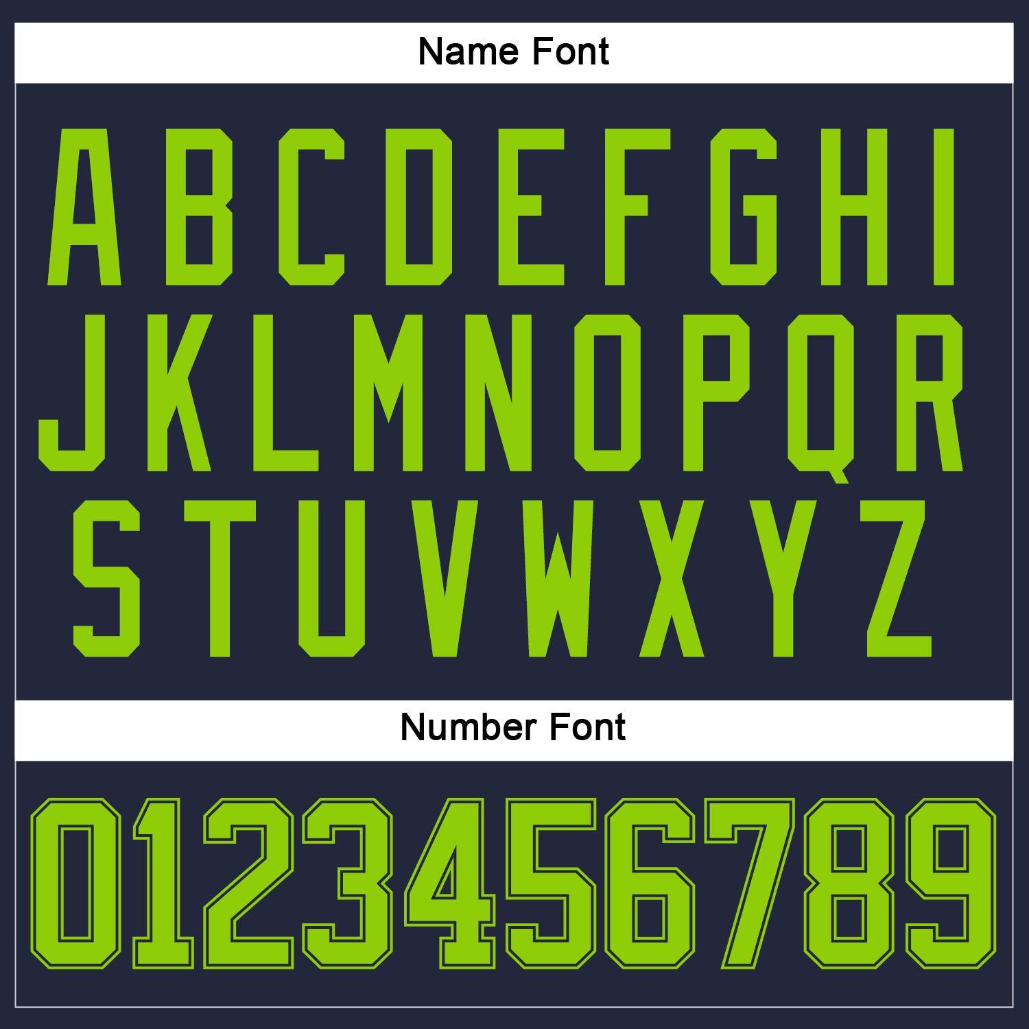 Custom Navy Neon Green Hockey Jersey - Sky-Custom