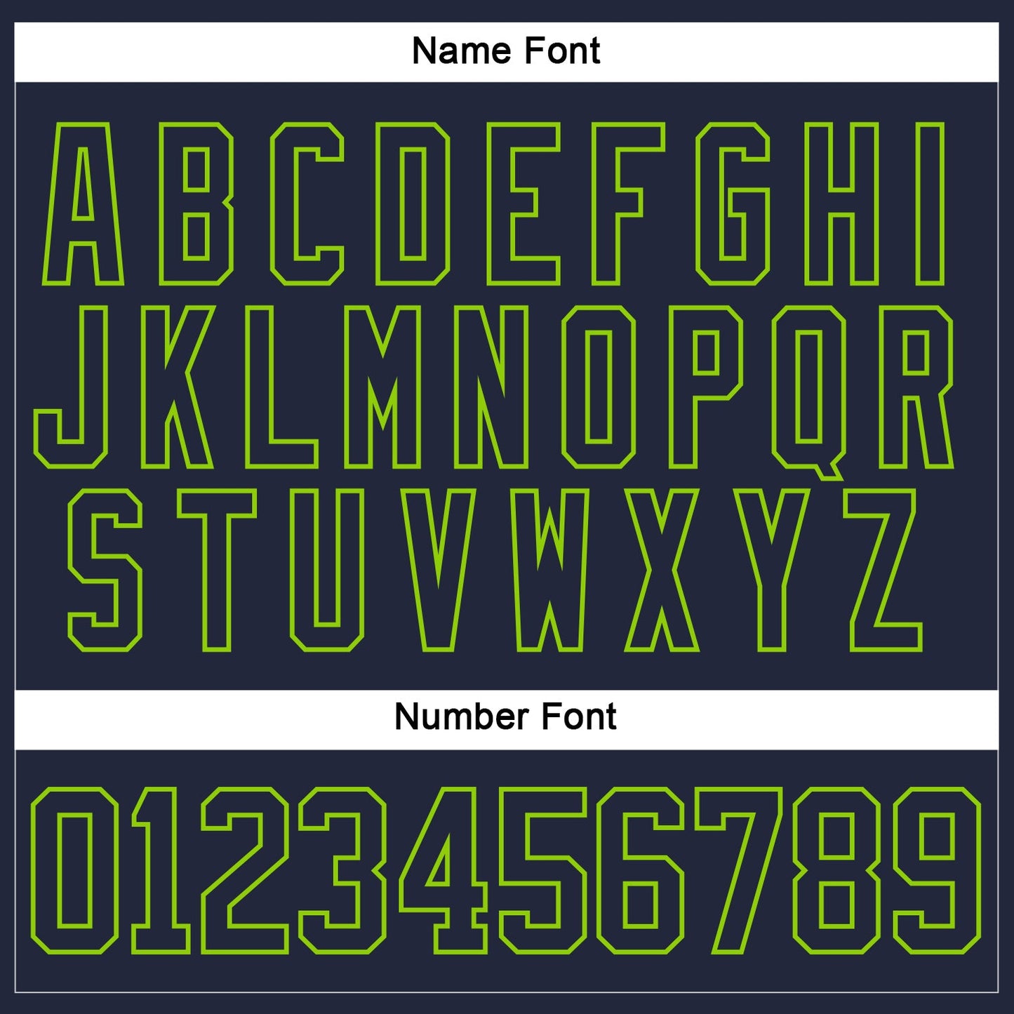Custom Navy Neon Green Hockey Jersey - Sky-Custom