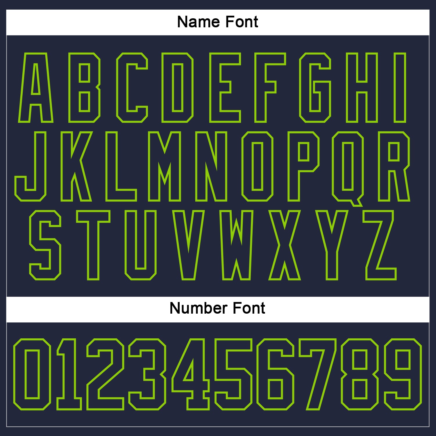 Custom Navy Neon Green Hockey Jersey - Sky-Custom