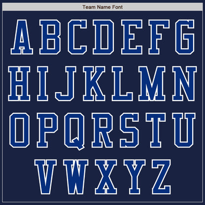Custom Navy Royal-White Authentic Baseball Jersey - Sky-Custom