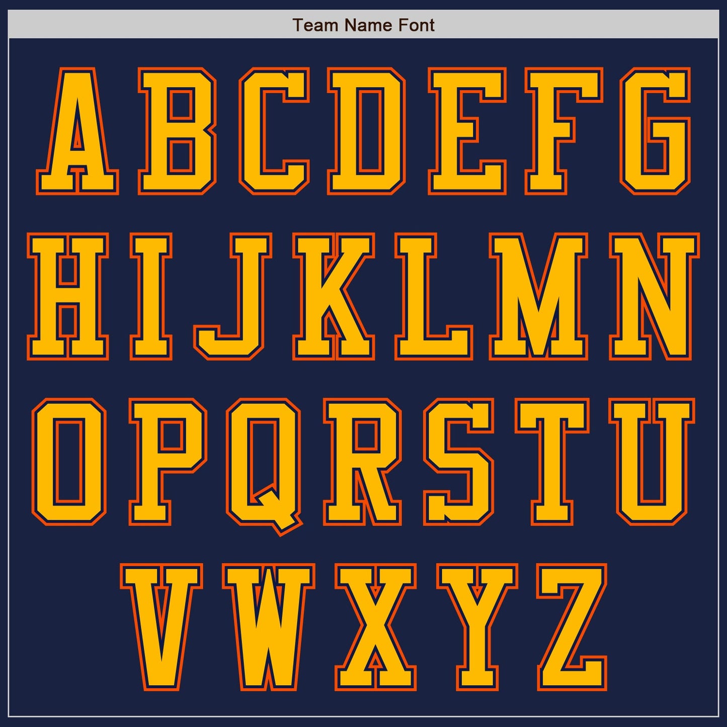 Custom Navy Gold-Orange Authentic Baseball Jersey - Sky-Custom