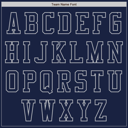 Custom Navy Gray Authentic Baseball Jersey - Sky-Custom