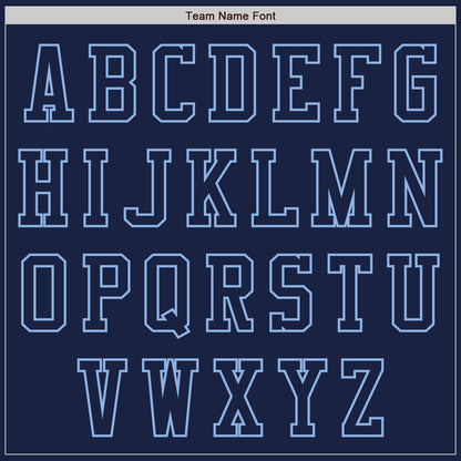 Custom Navy Light Blue Authentic Baseball Jersey - Sky-Custom