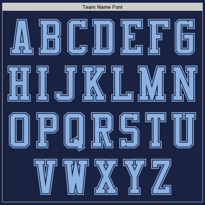 Custom Navy Light Blue Authentic Baseball Jersey - Sky-Custom