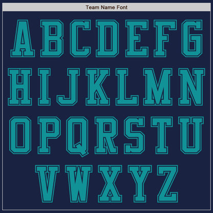 Custom Navy Teal Authentic Baseball Jersey - Sky-Custom