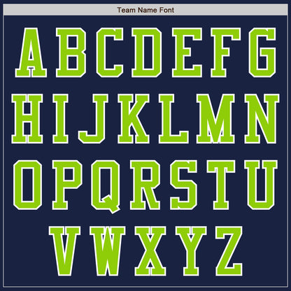 Custom Navy Neon Green-White Authentic Baseball Jersey - Sky-Custom