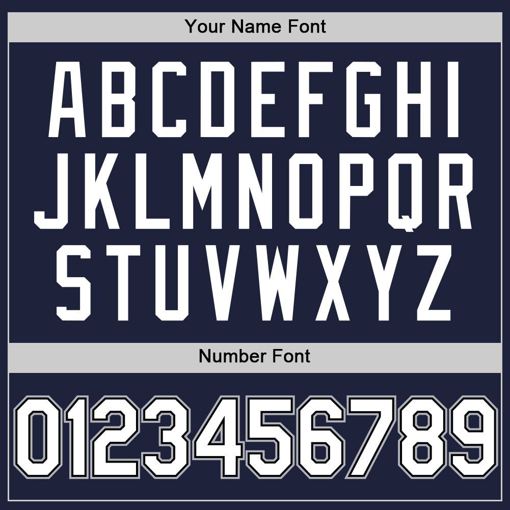 Custom Navy White Black-Gray Authentic Throwback Basketball Jersey - Sky-Custom