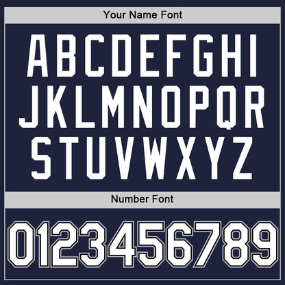 Custom Navy White Black-Gray Authentic Throwback Basketball Jersey - Sky-Custom