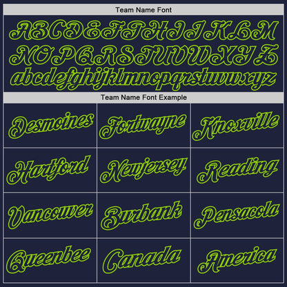 Custom Navy Neon Green Authentic Throwback Basketball Jersey - Sky-Custom