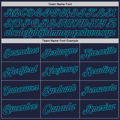 Custom Navy Teal Authentic Throwback Basketball Jersey - Sky-Custom
