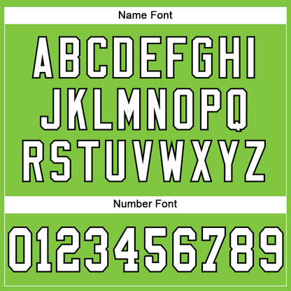 Custom Neon Green White-Black Mesh Authentic Football Jersey - Sky-Custom