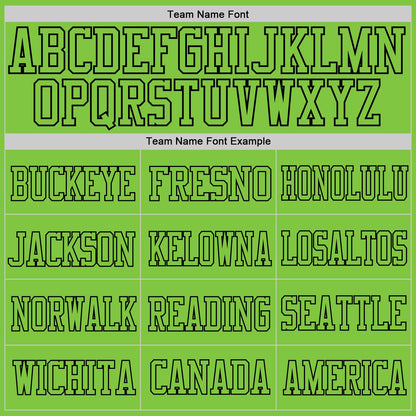 Custom Neon Green Neon Green-Black Mesh Authentic Football Jersey - Sky-Custom