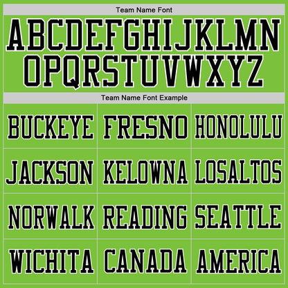 Custom Neon Green Black-White Mesh Authentic Football Jersey - Sky-Custom