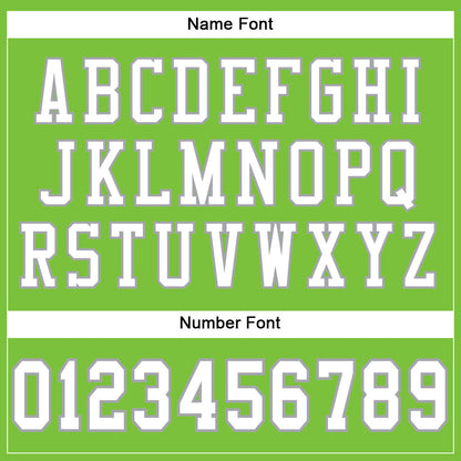 Custom Neon Green White-Gray Mesh Authentic Football Jersey - Sky-Custom