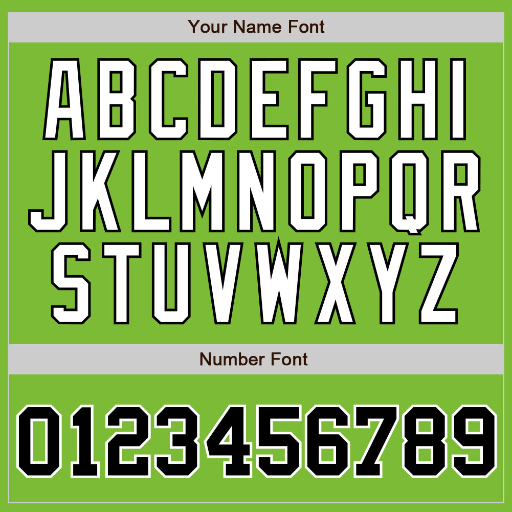 Custom Neon Green Black Pinstripe Black-White Authentic Baseball Jersey - Sky-Custom