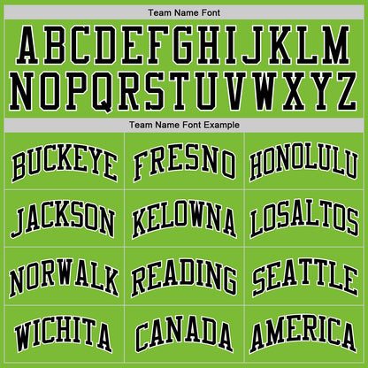 Custom Neon Green White-Black Authentic Basketball Jersey - Sky-Custom
