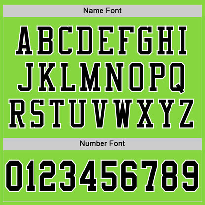 Custom Neon Green Black-White Mesh Authentic Football Jersey - Sky-Custom