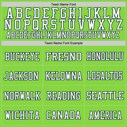 Custom Neon Green Navy-White Mesh Authentic Football Jersey - Sky-Custom