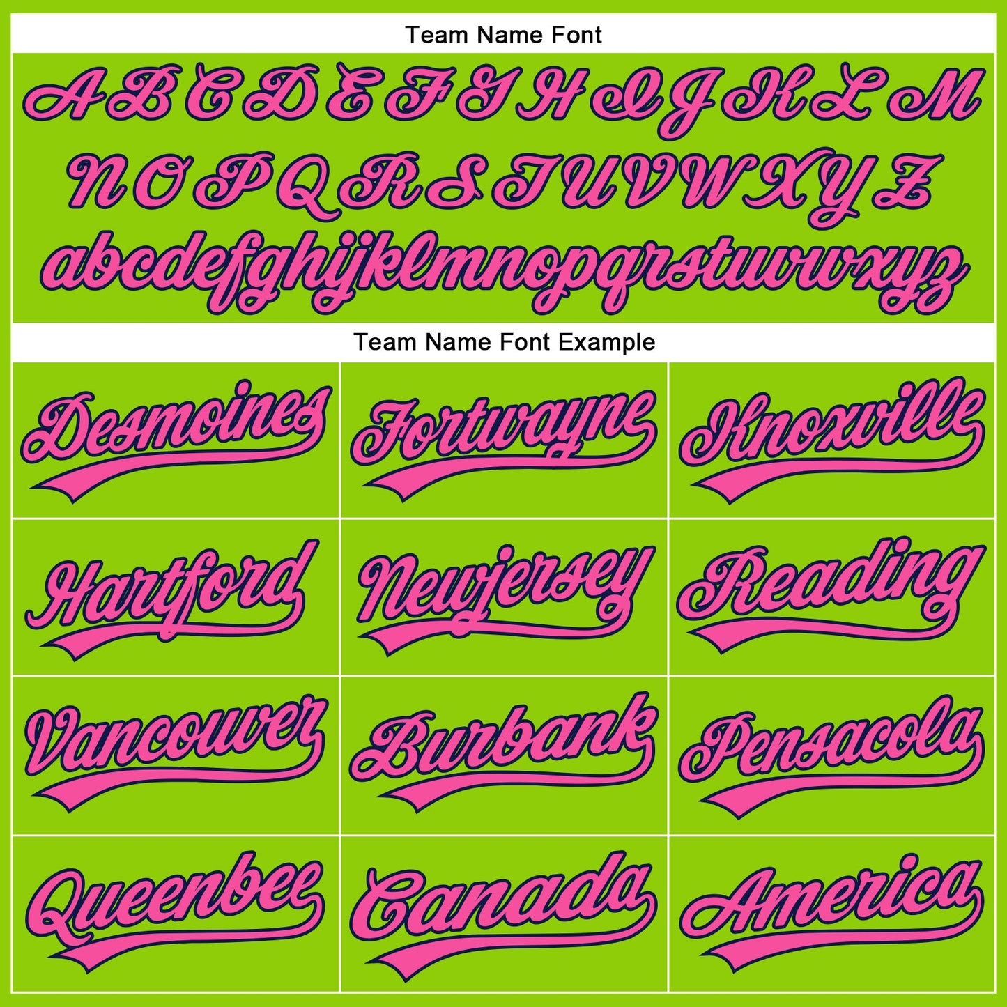 Custom Neon Green Navy Pinstripe Pink Authentic Baseball Jersey - Sky-Custom