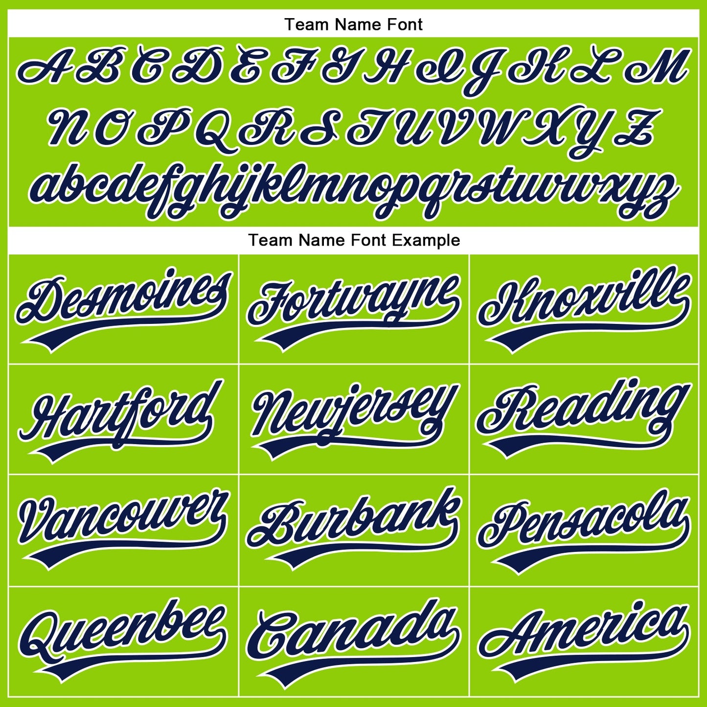 Custom Neon Green Navy Pinstripe White Authentic Baseball Jersey - Sky-Custom