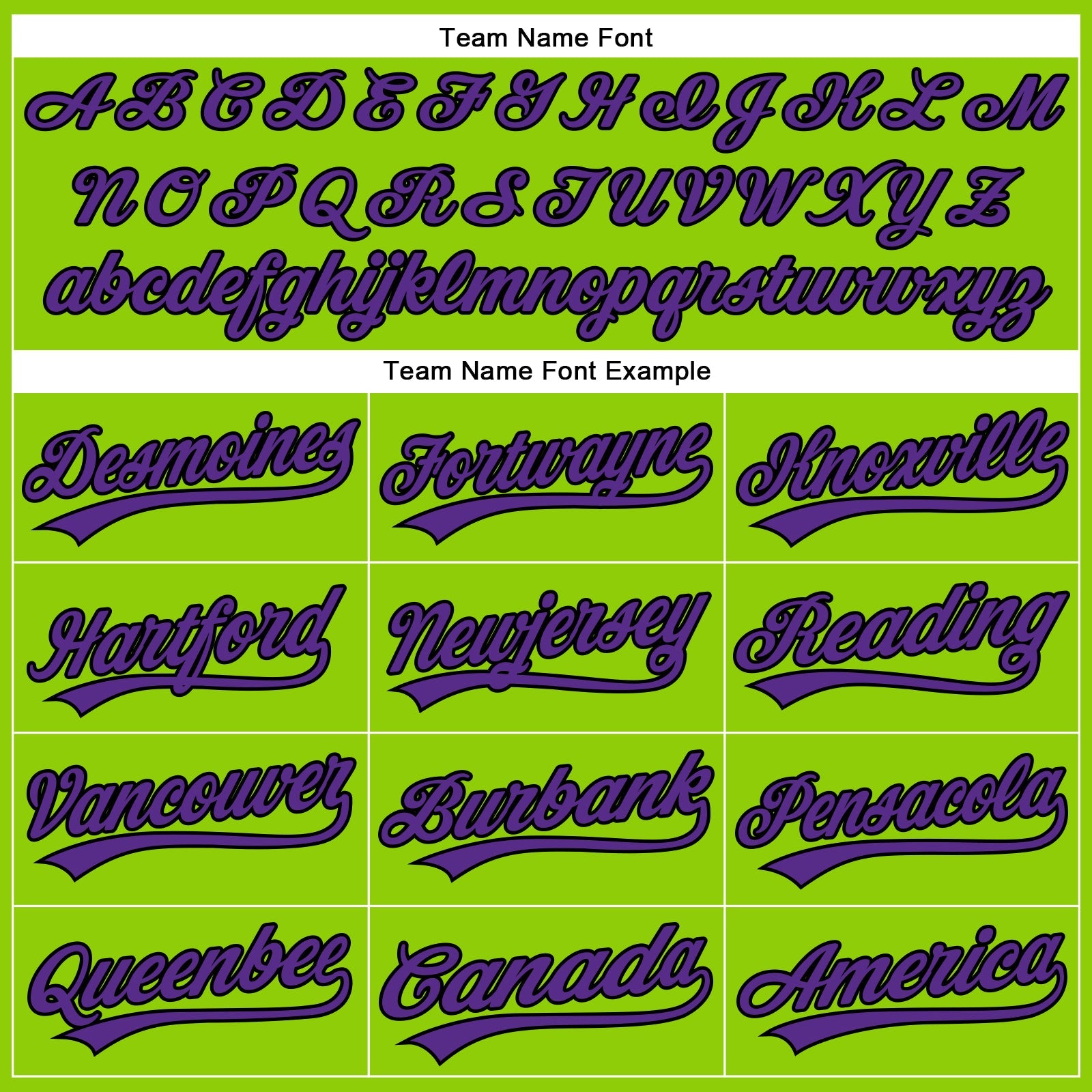 Custom Neon Green Black Pinstripe Purple Authentic Baseball Jersey - Sky-Custom