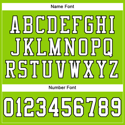 Custom Neon Green White-Black Mesh Authentic Football Jersey - Sky-Custom