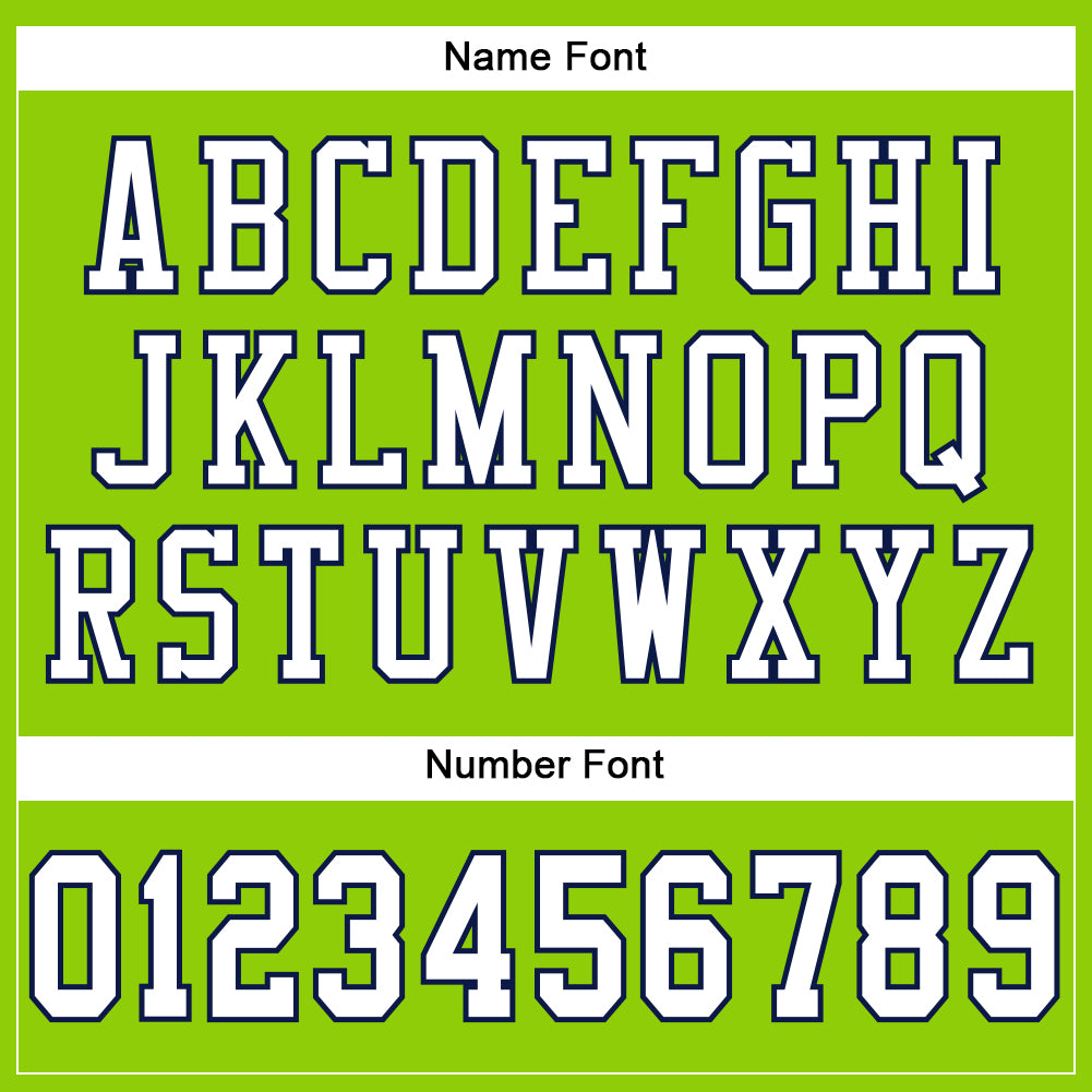 Custom Neon Green White-Navy Mesh Authentic Football Jersey - Sky-Custom