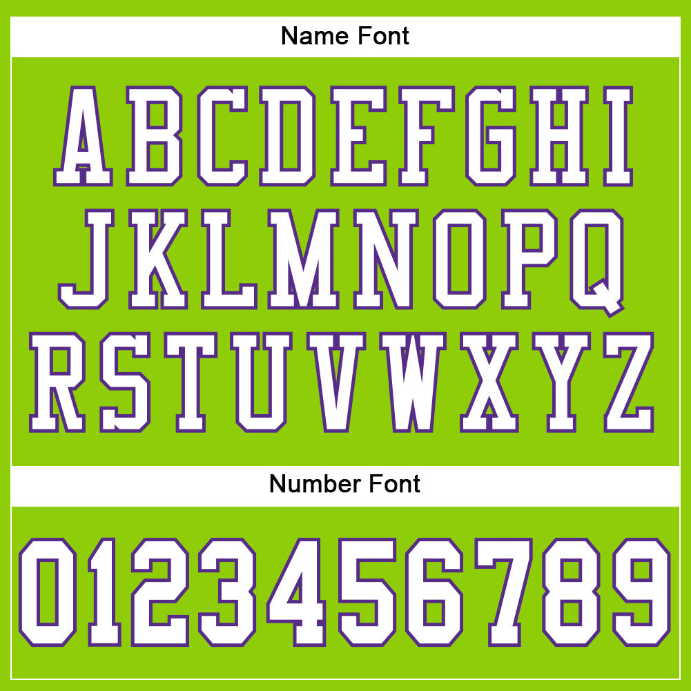 Custom Neon Green White-Purple Mesh Authentic Football Jersey - Sky-Custom