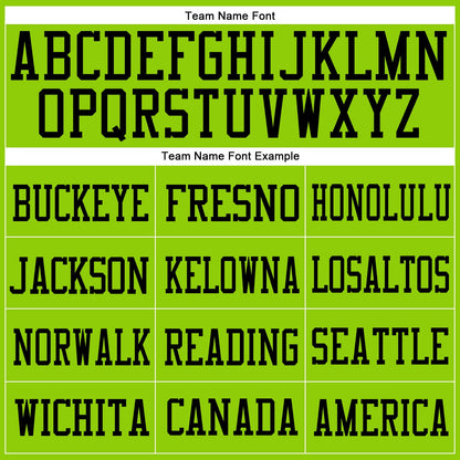 Custom Neon Green Pink-Black Mesh Authentic Football Jersey - Sky-Custom