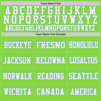 Custom Neon Green White-Light Blue Mesh Authentic Football Jersey - Sky-Custom