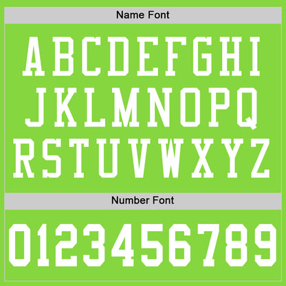 Custom Neon Green White Mesh Authentic Football Jersey - Sky-Custom