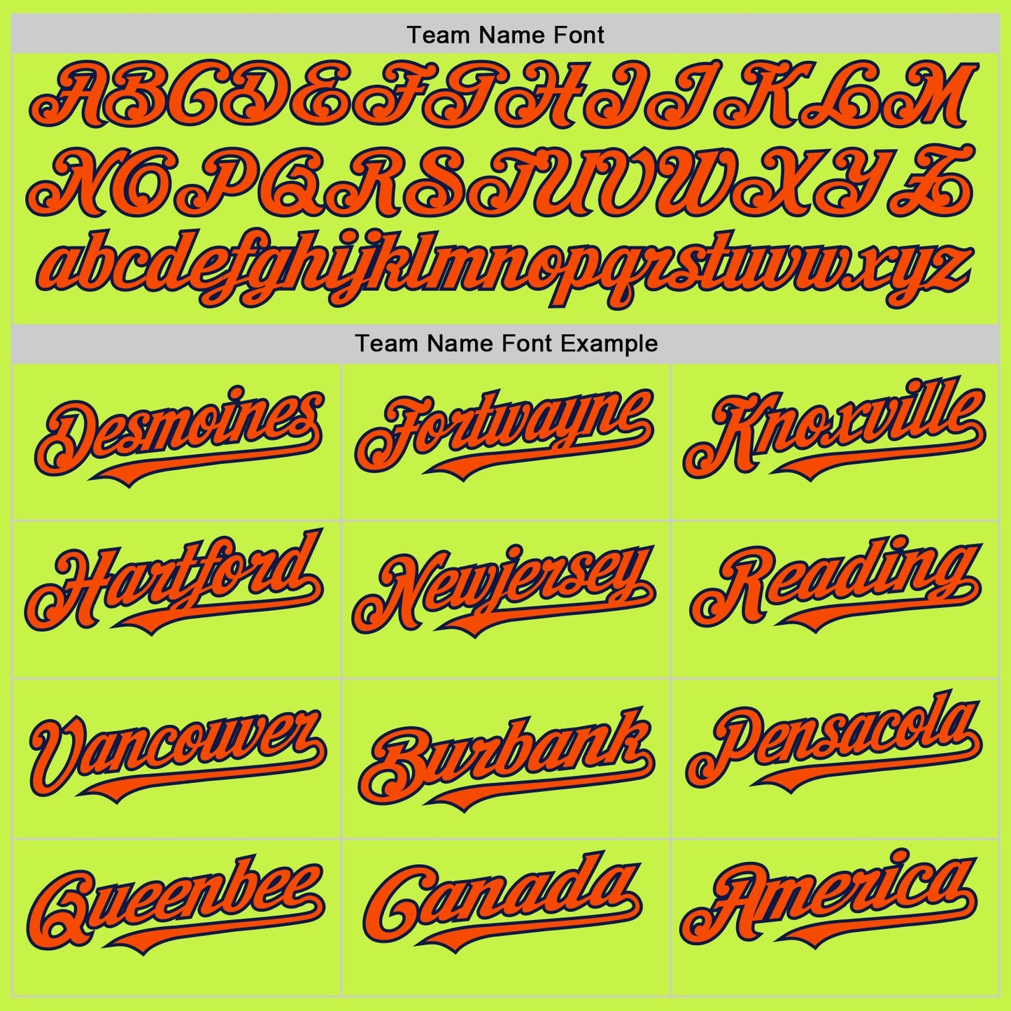 Custom Neon Green Orange-Navy Mesh Authentic Throwback Baseball Jersey - Sky-Custom