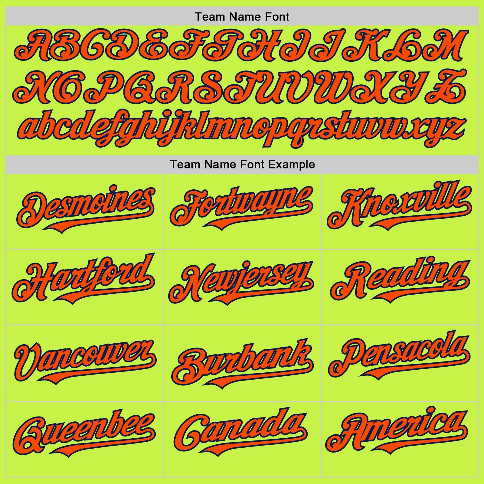 Custom Neon Green Orange-Navy Mesh Authentic Throwback Baseball Jersey - Sky-Custom