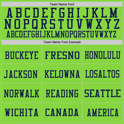 Custom Neon Green Red-Navy Mesh Authentic Throwback Football Jersey - Sky-Custom