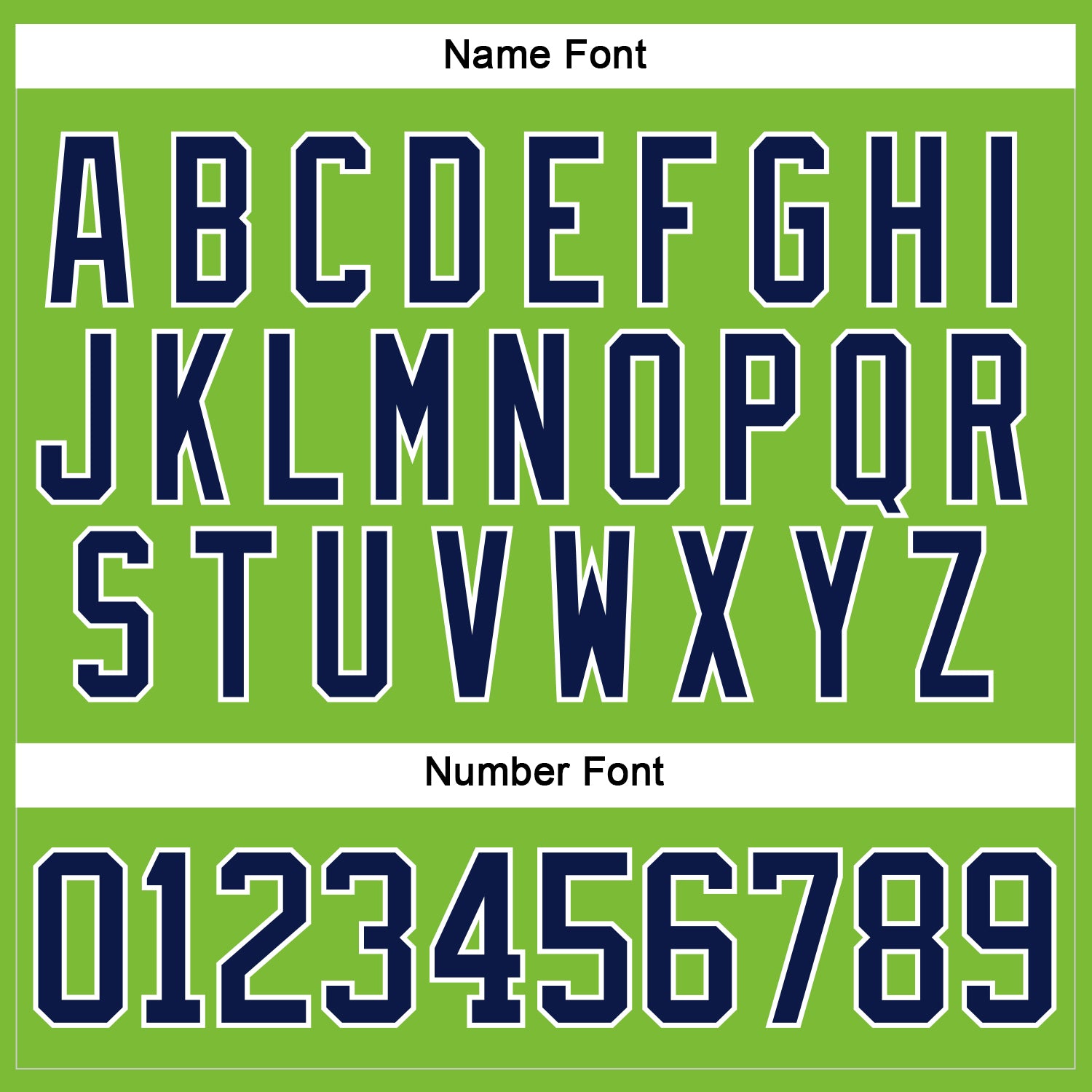 Custom Neon Green Navy-White Hockey Jersey - Sky-Custom