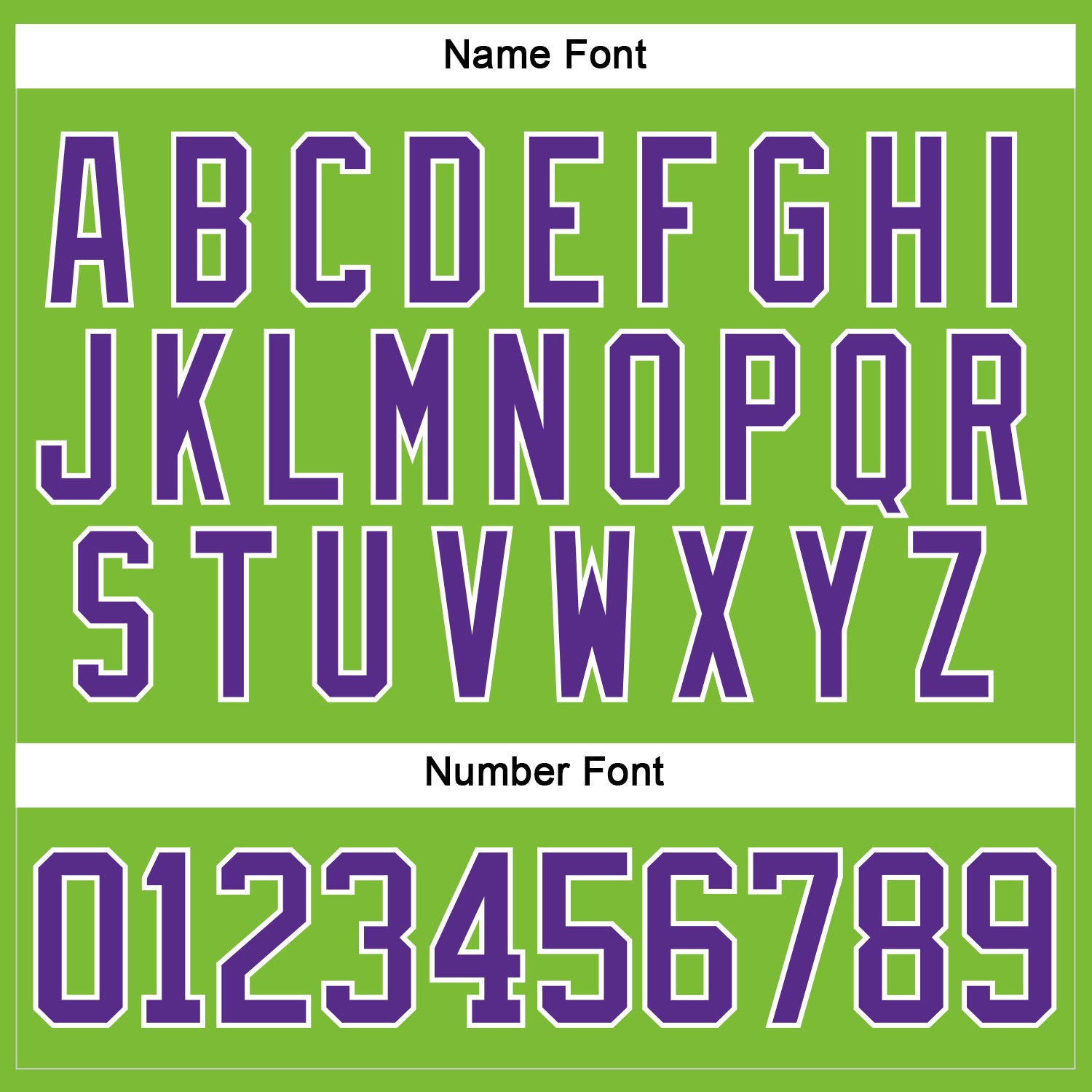Custom Neon Green Purple-White Hockey Jersey - Sky-Custom