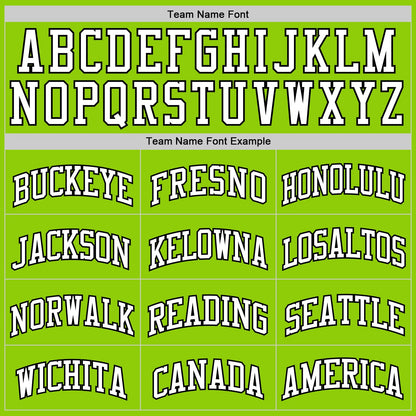 Custom Neon Green White Pinstripe Black Authentic Basketball Jersey - Sky-Custom