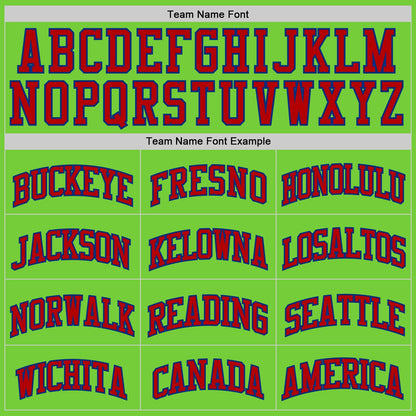 Custom Neon Green Red-Royal Authentic Basketball Jersey - Sky-Custom