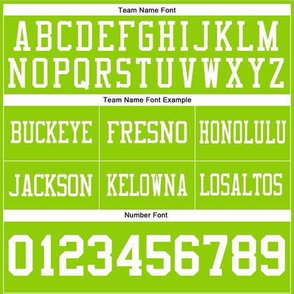 Custom Neon Green White Mesh Authentic Football Jersey - Sky-Custom