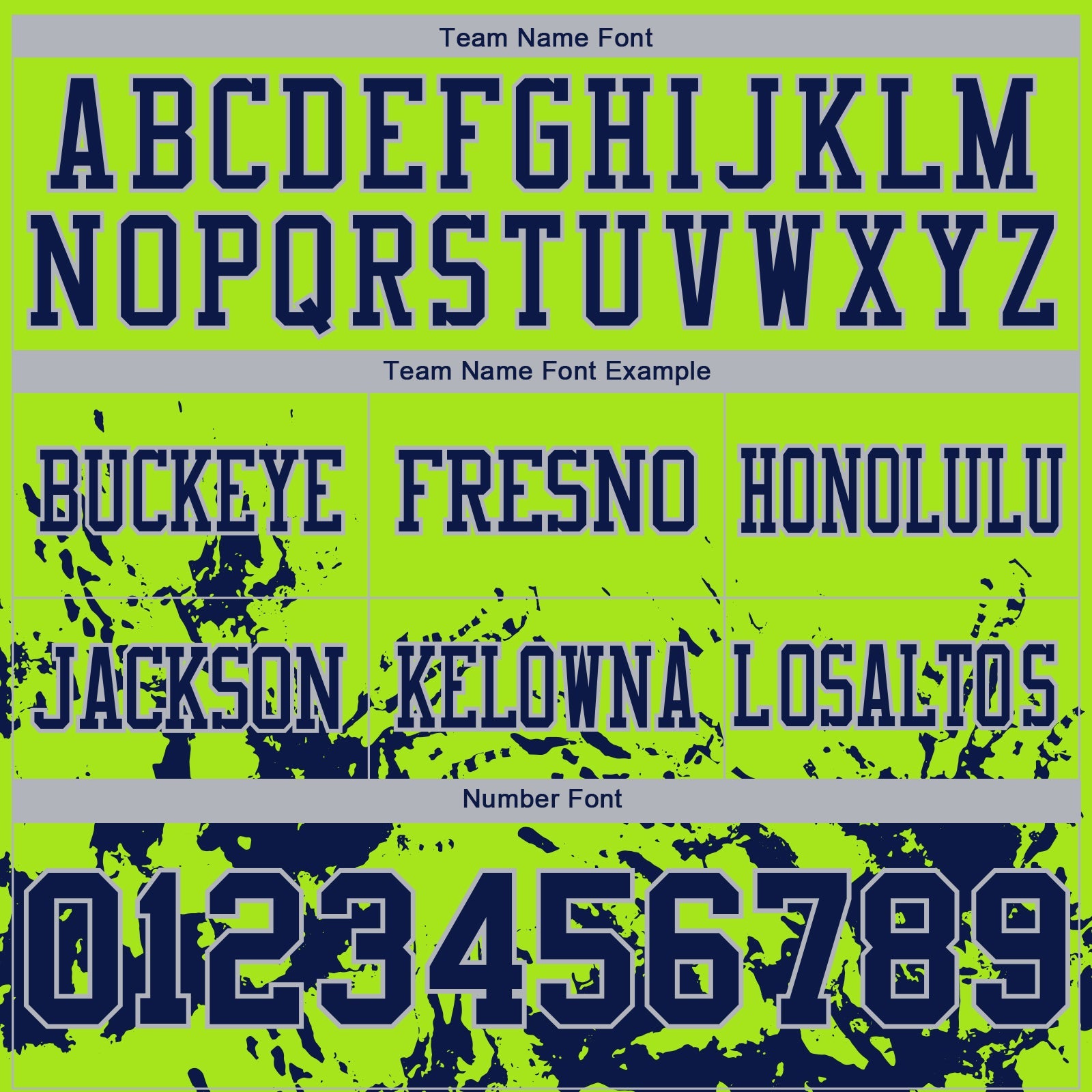 Custom Neon Green Navy-Gray Splash Mesh Authentic Football Jersey - Sky-Custom