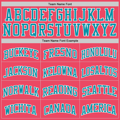 Custom Neon Pink Teal-White Authentic Basketball Jersey - Sky-Custom
