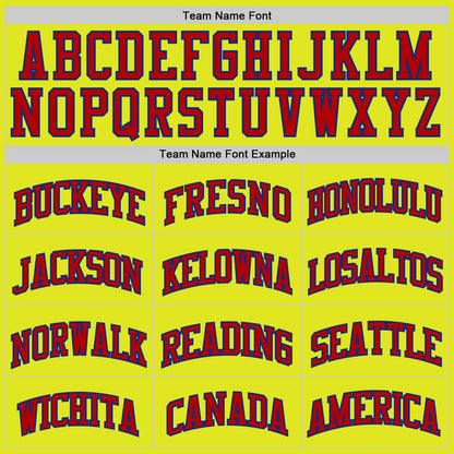 Custom Neon Yellow Red-Royal Authentic Basketball Jersey - Sky-Custom