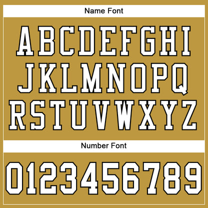 Custom Old Gold White-Black Mesh Authentic Football Jersey - Sky-Custom